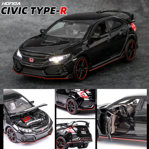 1:32 Scale Honda Civic TYPE R Alloy Die-Cast Model Car - PANSEKtoy