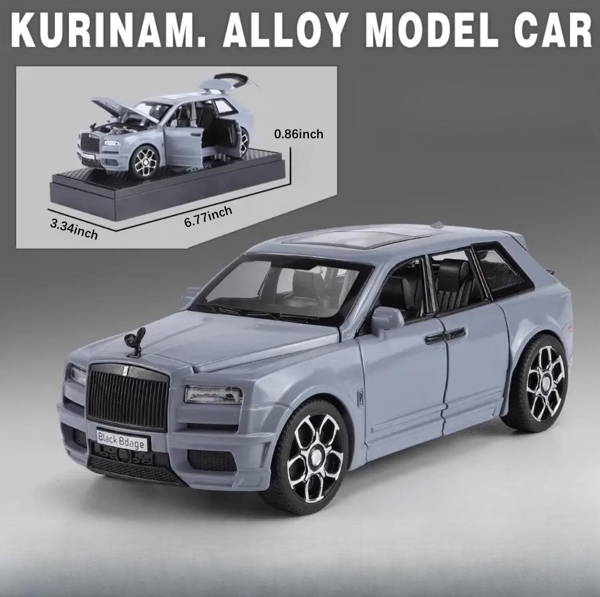 1:32 Scale Die-Cast Rolls Royce Cullinan Black Badge Model Car - PANSEKtoy