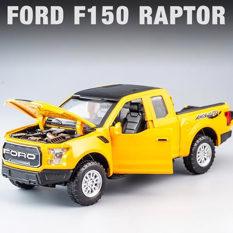 1:32 méretarányú Ford Raptor F150 pick-up ötvözet öntött modellautó 