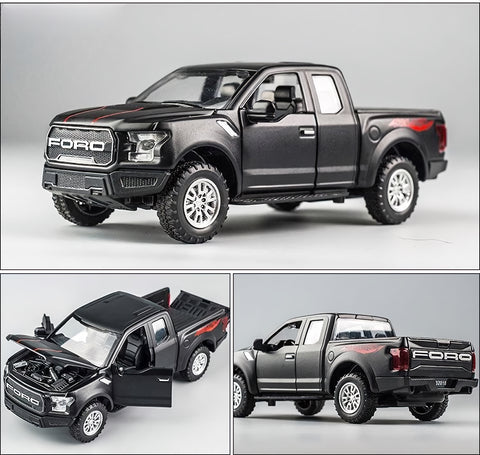 1:32 Scale Ford Raptor F150 Pick-Up Alloy Die-Cast Model Car