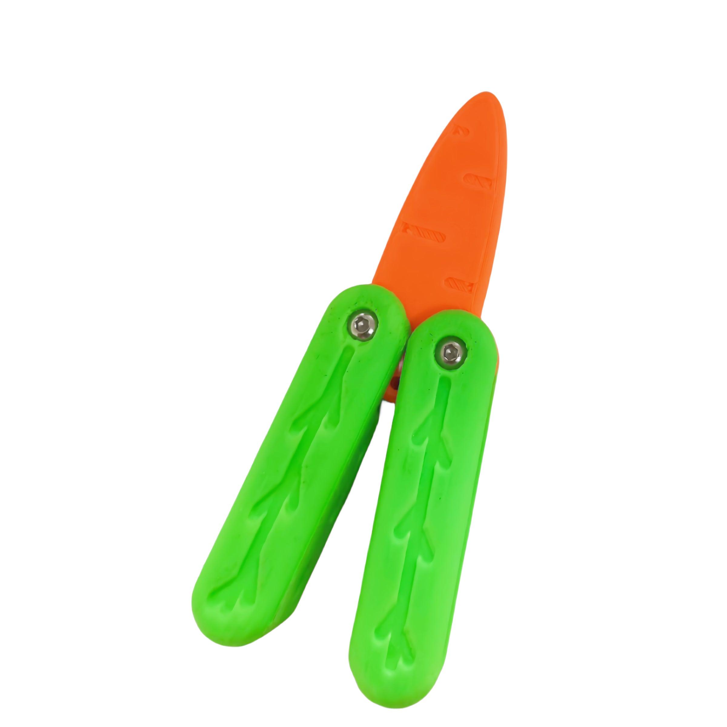 3D Gravity Carrot Knife Butterfly Gun Plastic Fidget Anxiety Stress Relief  Toys