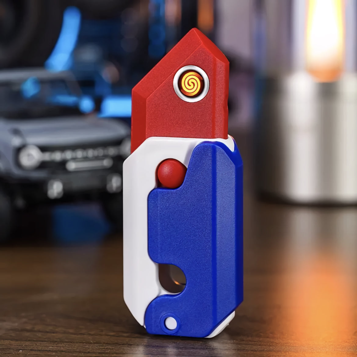 3D-gedrucktes Schwerkraftmesser, USB-Ladefeuerzeug, Fidget-Spielzeug, Stressabbau