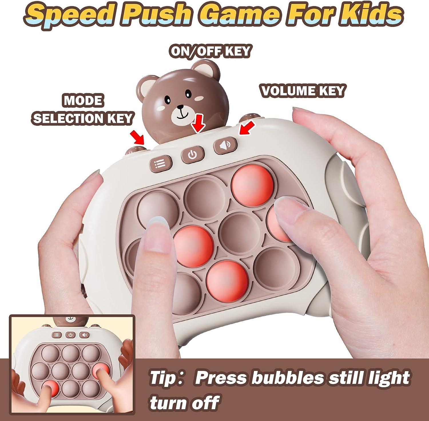 Handheld Game Push Light-Up Pop It Game Stress Relief Puzzle Game Machine - PANSEKtoy