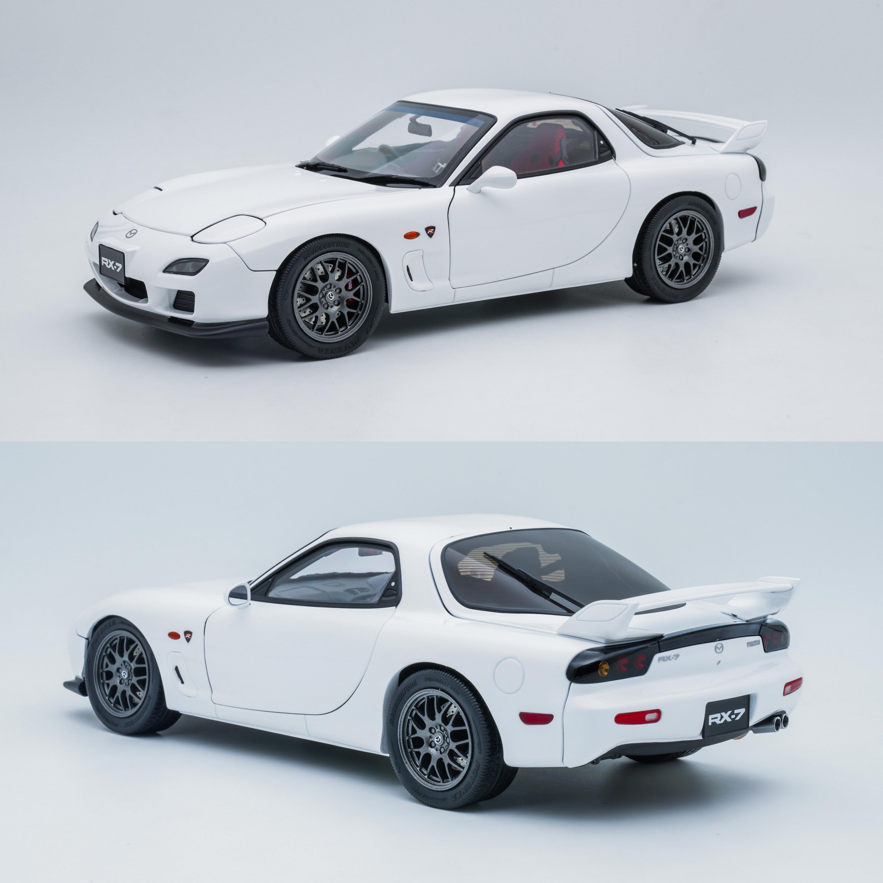  HOPEYS Modelo de coche a escala 1:18 para Mazda RX7