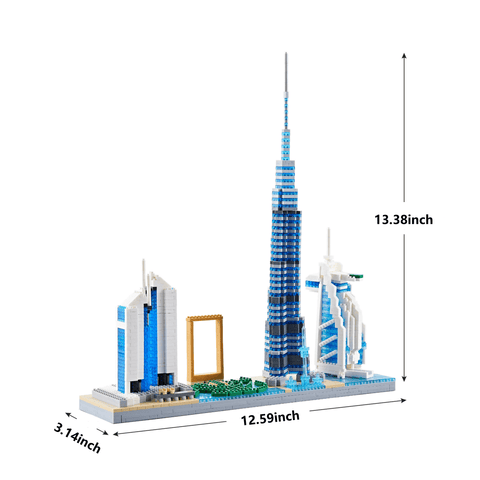 2545 Pcs Dubai Skyline Collector's Edition Building Blocks - PANSEKtoy