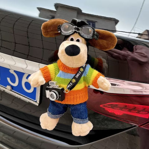 Pilot Pup Plush Toy Dog Car Decoration
