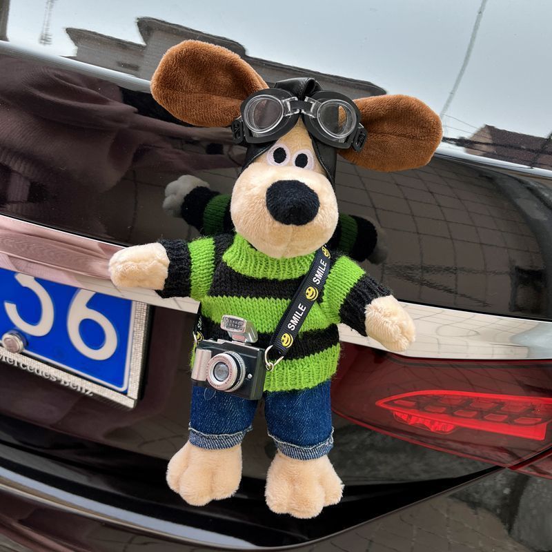 Pilot Pup Plush Toy Dog Car Decoration