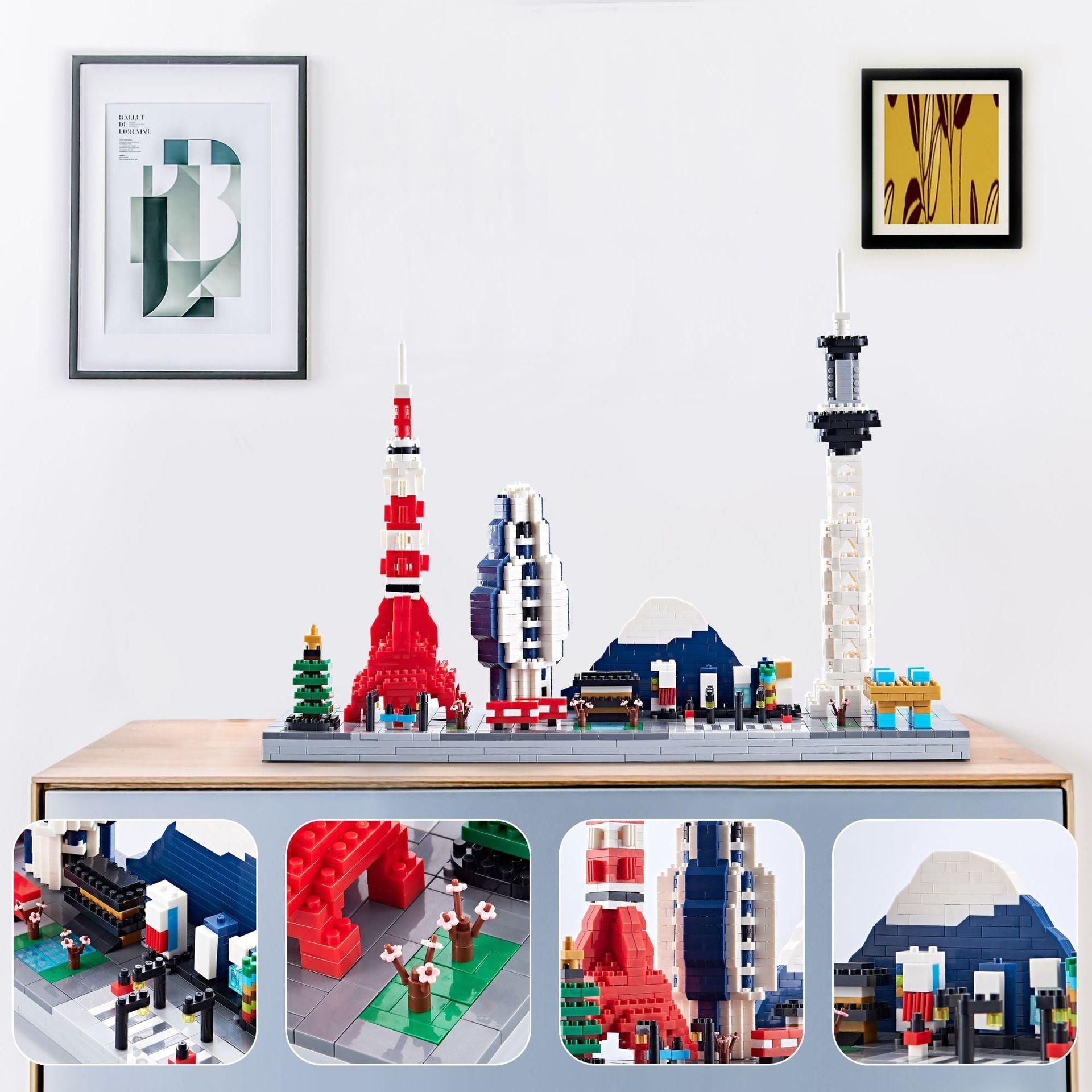 1880 Pcs Tokyo Skyline Building Blocks Toy Collector's Edition - Enhance Focus, Divert Attention, and Relieve Anxiety - PANSEKtoy