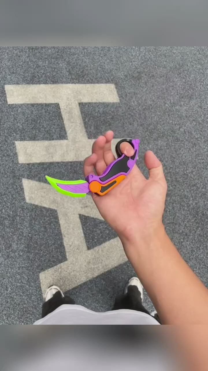 Creative 3D Printed Fidget Toys Gravuty Claw Knife-Stress Reliever