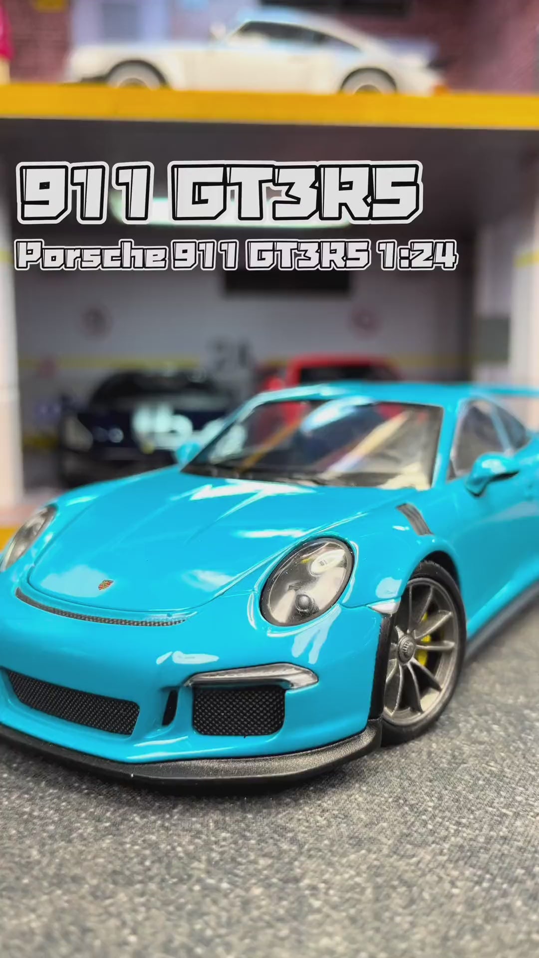 1:24 méretarányú Porsche 911GT3RS Eredeti engedély ötvözet öntött modellautó